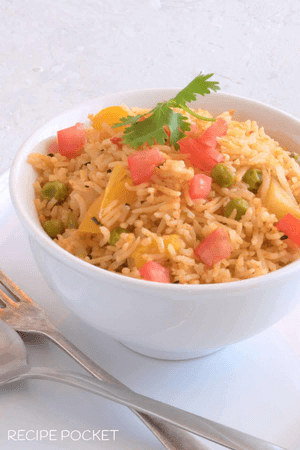 tomato pulao rice dish