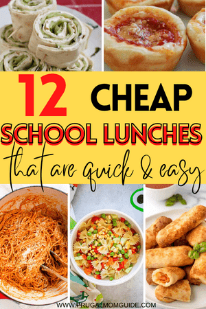 cheap school lunch ideas for kids pin