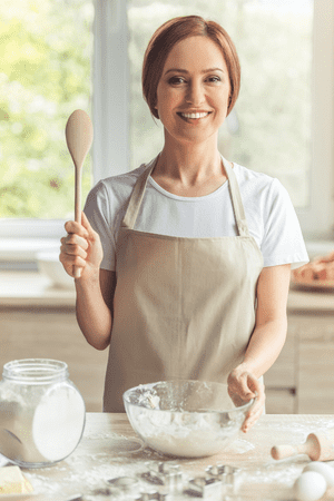 woman baking