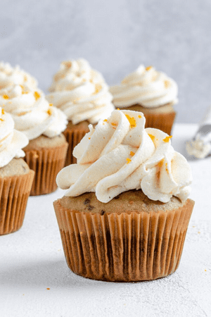 vegan blackberry orange cupcake