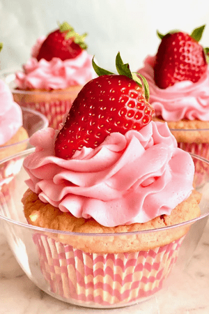 strawberry coconut cupcakes