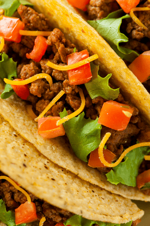 tacos with ground beef