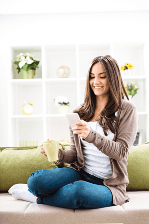 woman on cell phone