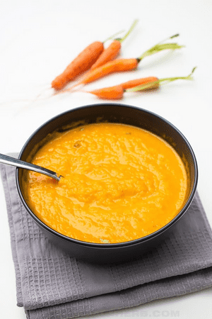 affordable fall soups - carrot ginger soup