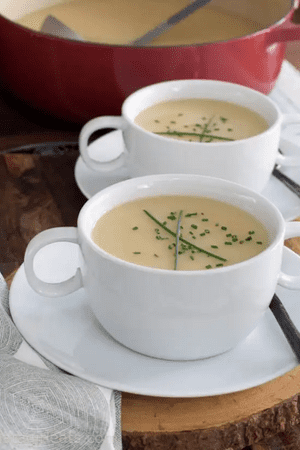 easy cheap fall soups - leek and potato soup