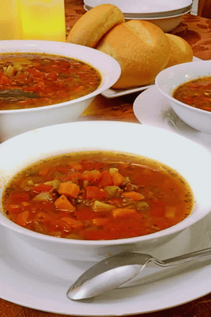 cheap fall soup recipes - hamburger soup