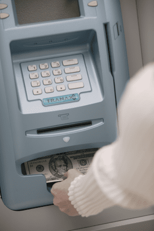 getting cash from atm