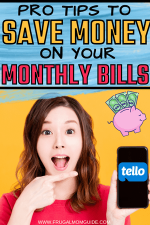 Save money with Tello Mobile - pin