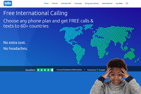 tello free international calling ad