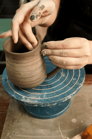 making pottery to sell online