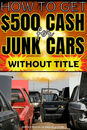 $500 cash for junk cars pin