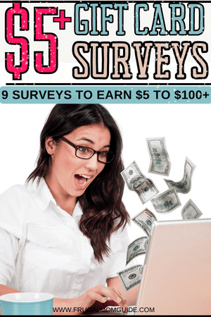 $5 gift card surveys pin