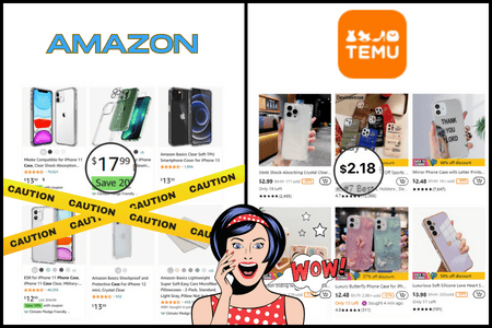 amazon vs temu price comparison