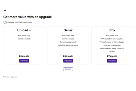 clickasnap reviews upgrade page