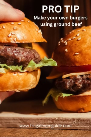 burgers - aldi dinner ideas