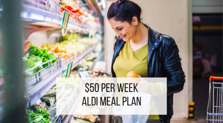 budget aldi meal plan feature image