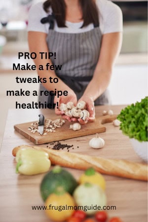 woman cooking cheap spring dinner ideas