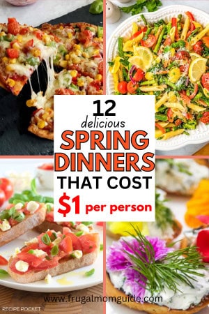 cheap spring dinners pin