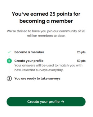 survey junkie login and onboarding bonus points
