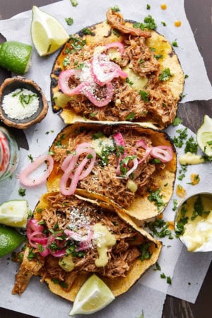 pulled pork street tacos
