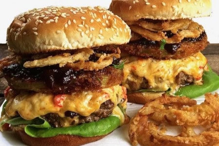 southern pimento cheese burgers for father's day menu