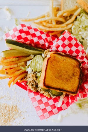big mac sloppy joes with fries