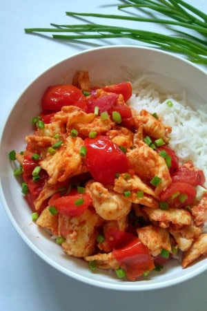 chinese tomato egg stir fry