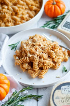 cheap fall dinner ideas - pumpkin mac and cheese
