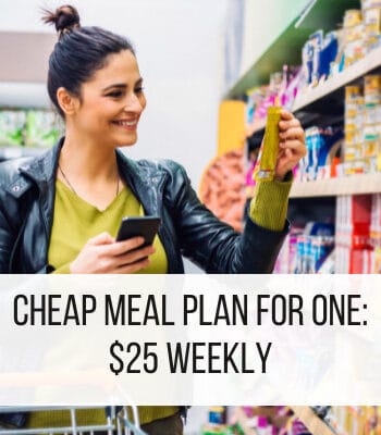 cheap meal plan for 1