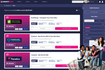 family happy with matched betting