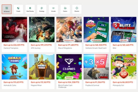MyPoints games that pay instantly to paypal