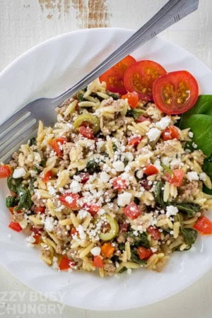 cheap ground beef recipe with orzo