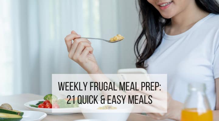 frugal meal prep for the week - featured image
