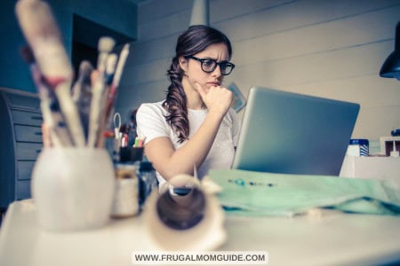 woman with craft supplies starting a business