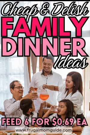cheap dinners for a family - pin