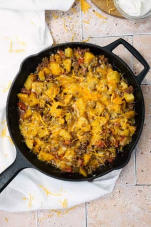 cheesy taco potatoes