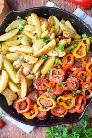 30 minute meals - sausage pepper and potato skillet