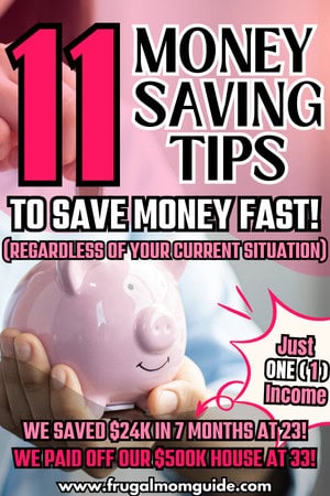 easy ways to save money pin