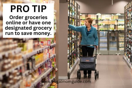 woman grocery shopping