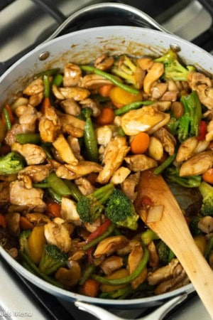 chicken stir fry with frozen vegetables