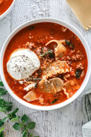 lasagna soup - cheap healthy dinners