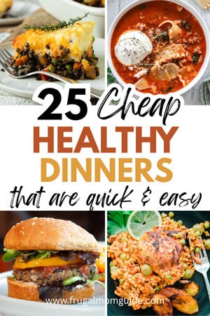 cheap healthy dinners pin