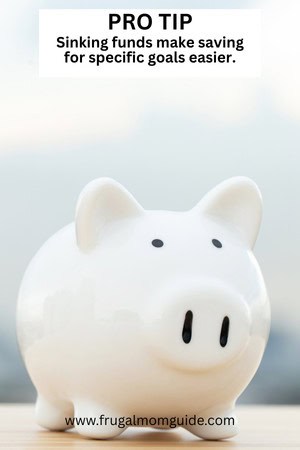 white piggy bank with pro tip on how to make a personal savings plan