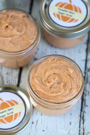 pumpkin spice sugar scrub