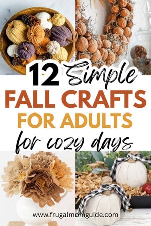 fall crafts for adults pin