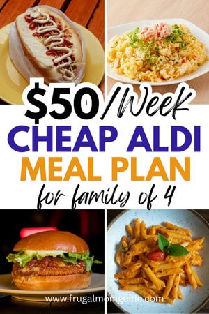 Aldi meal plan pin