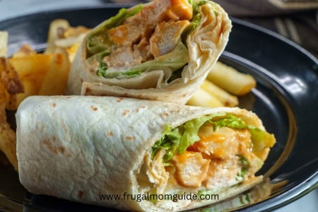 cheap walmart meals - chicken wrap
