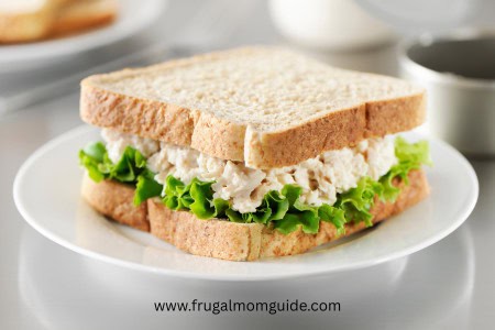 cheap Walmart meal plan - tuna salad sandwich