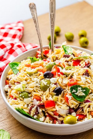 Greek Orzo Pasta salad