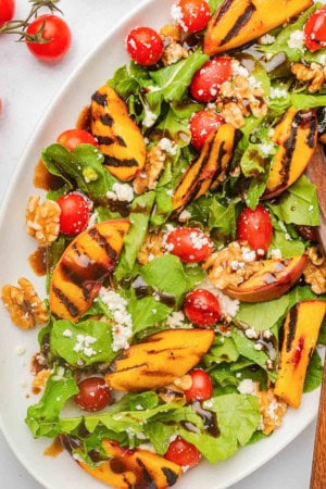 cold lunch ideas - grilled Peach salad